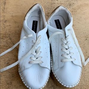 White espadrille sneakers